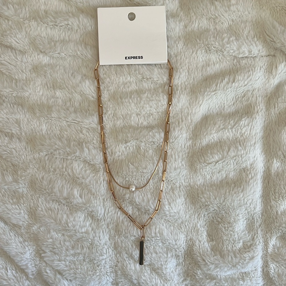 NEW Layered Pearl Necklace Express